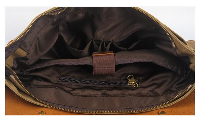 Waxed Canvas Messenger Bag Women's
