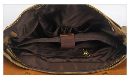 Waxed Canvas Messenger Bag Women's
