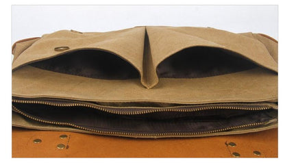 Waxed Canvas Messenger Bag Women's