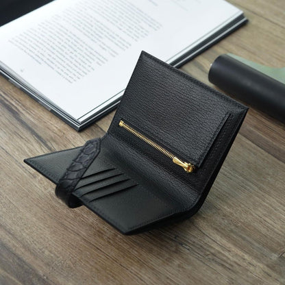 Black vertical wallet