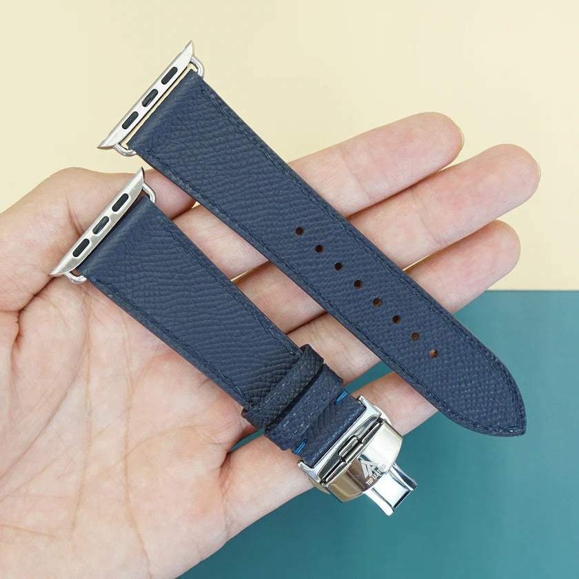 Watch Strap Epsom Leather Watch Band for Smart Watch & Mechanical Watch - Blue Navy EP2201