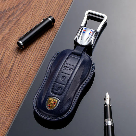 Porsche Leather Car Key Case