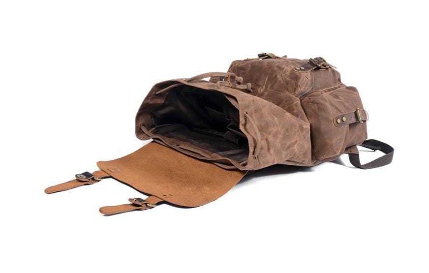 Designer Waxed Canvas Backpack Rucksack Bag for Men