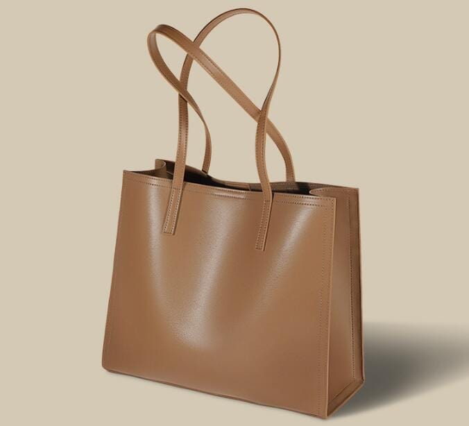 Women's Leather Shoulder Tote Handbag