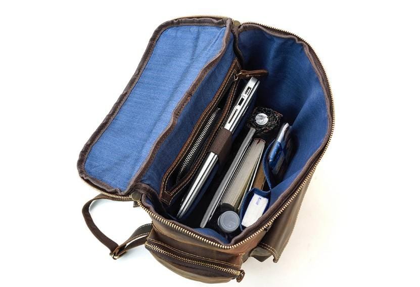 Mens Designer Leather Backpack Womens Rucksack Purse