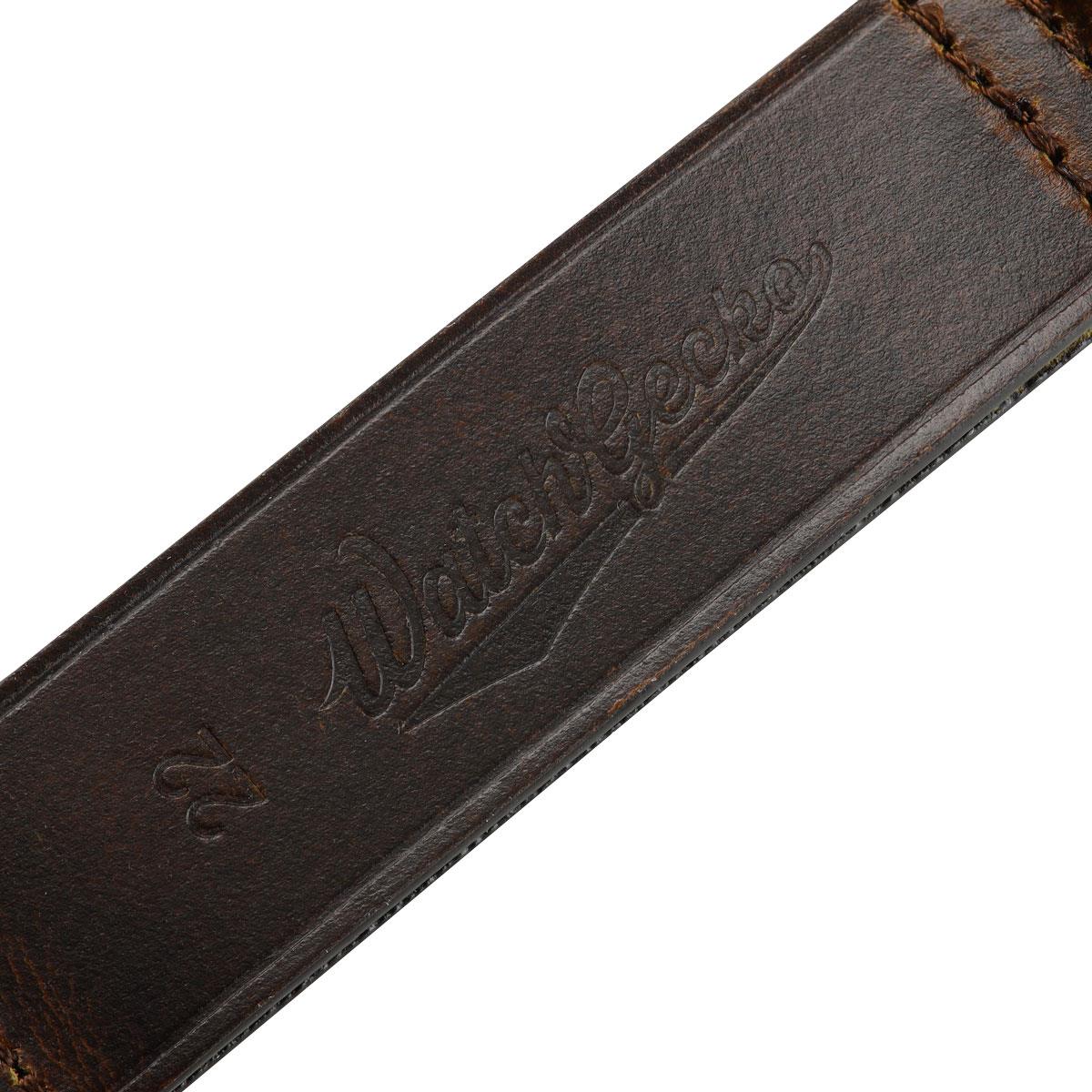 Cambridge Genuine Leather British Military Watch Strap - Reddish Brown