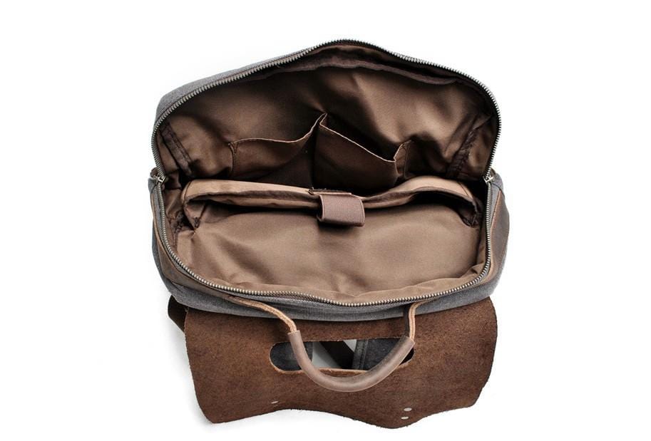 Canvas Laptop Backpack Bag Travel Rucksacks