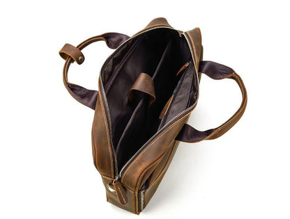 Handmade Leather Messenger Bag Womens Satchel