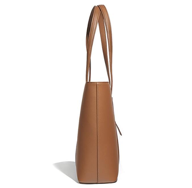 Women's City Leather Shoulder Tote Handbag