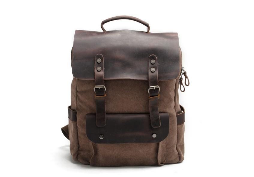 Canvas Laptop Backpack Bag Travel Rucksacks