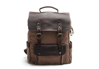 Canvas Laptop Backpack Bag Travel Rucksacks