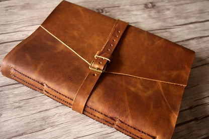 Custom Rustic Leather Photo Albums 4x6