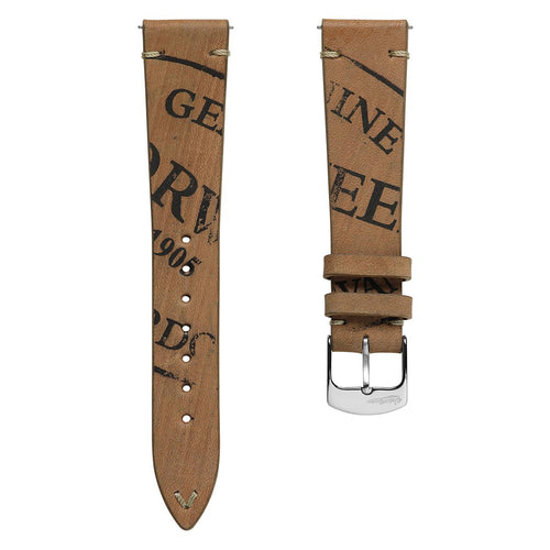 Newham Inverted Horween Shell Cordovan Watch Strap - French Beige