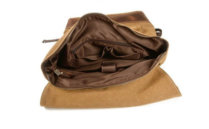 Vintage Canvas Hiking Backpack Rucksack Bag