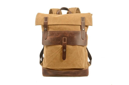 Vintage Canvas Hiking Backpack Rucksack Bag