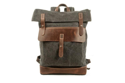 Vintage Canvas Hiking Backpack Rucksack Bag