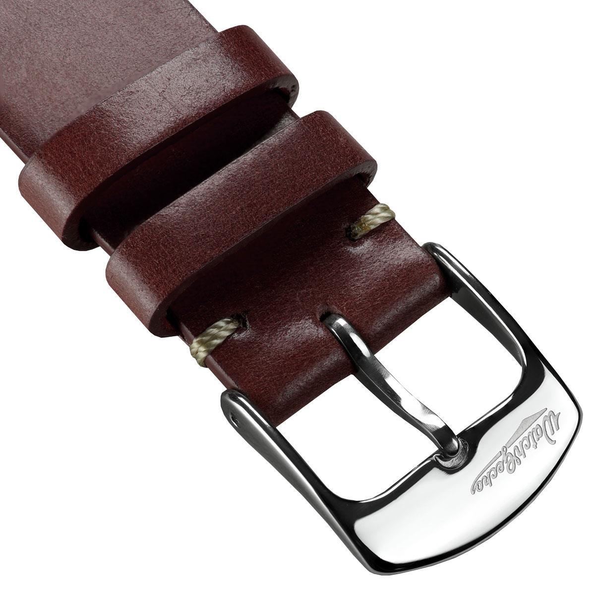 Cromford Horween Shell Cordovan Leather Watch Strap - Bordeaux