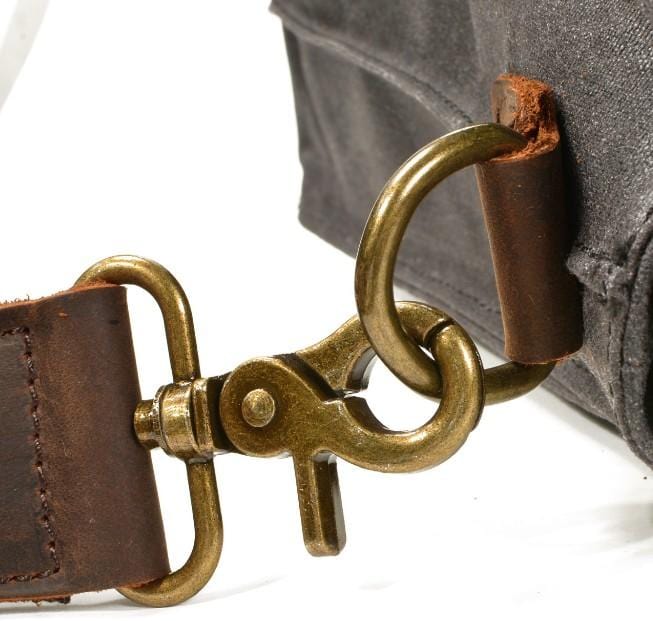 Retro Canvas Leather Messenger Shoulder Bag