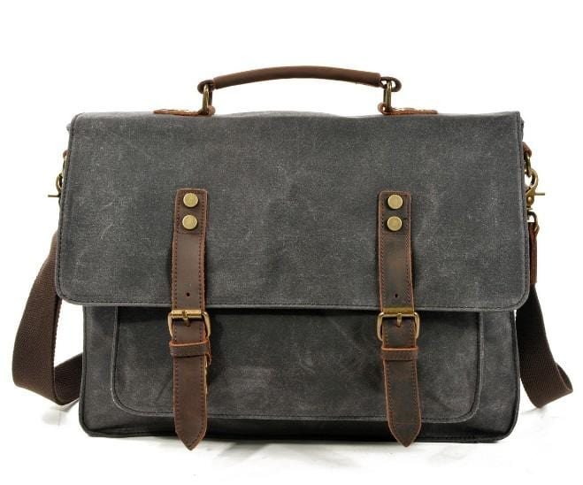 Retro Canvas Leather Messenger Shoulder Bag