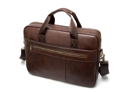 Womens Full Grain Leather Messenger bag Mens Handbag Satchel