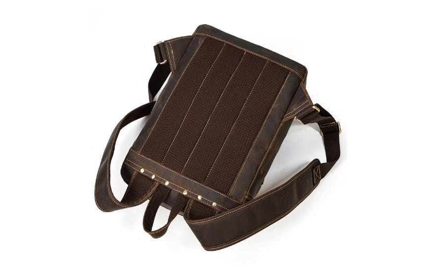 Womens Leather Computer Backpack Mens Purse