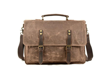 Retro Canvas Leather Messenger Shoulder Bag