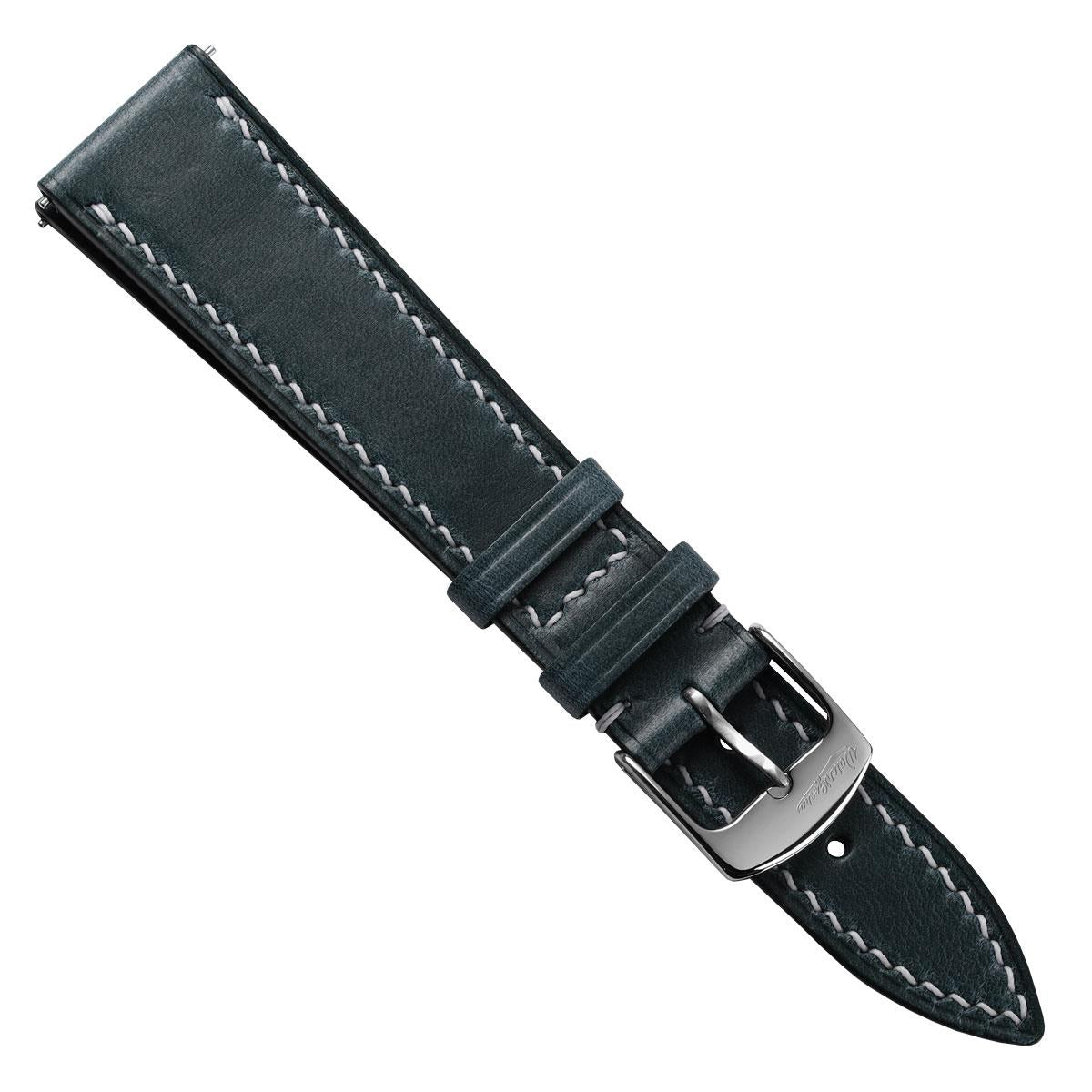 Genuine Horween Chromexcel® Hand-Stitched Watch Strap - Navy