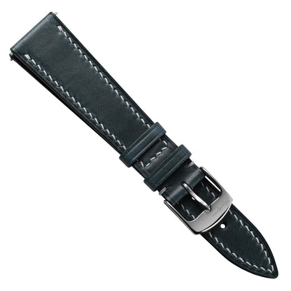 Genuine Horween Chromexcel® Hand-Stitched Watch Strap - Navy