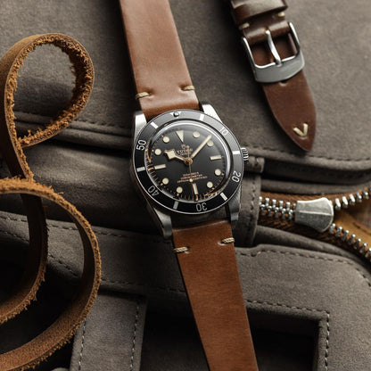 Cromford Horween Shell Cordovan Leather Watch Strap - Elegant Light Brown Finish