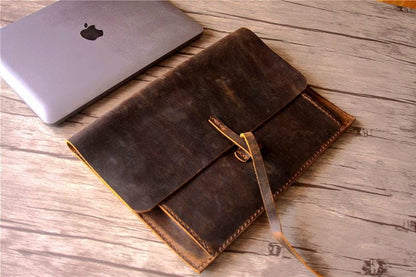 Handcrafted Leather Surface Book Cover Case