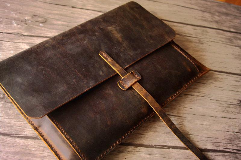 Handcrafted Leather Surface Book Cover Case