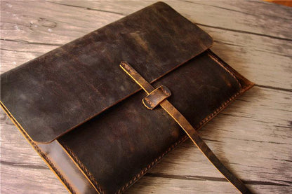 Handcrafted Leather Surface Book Cover Case