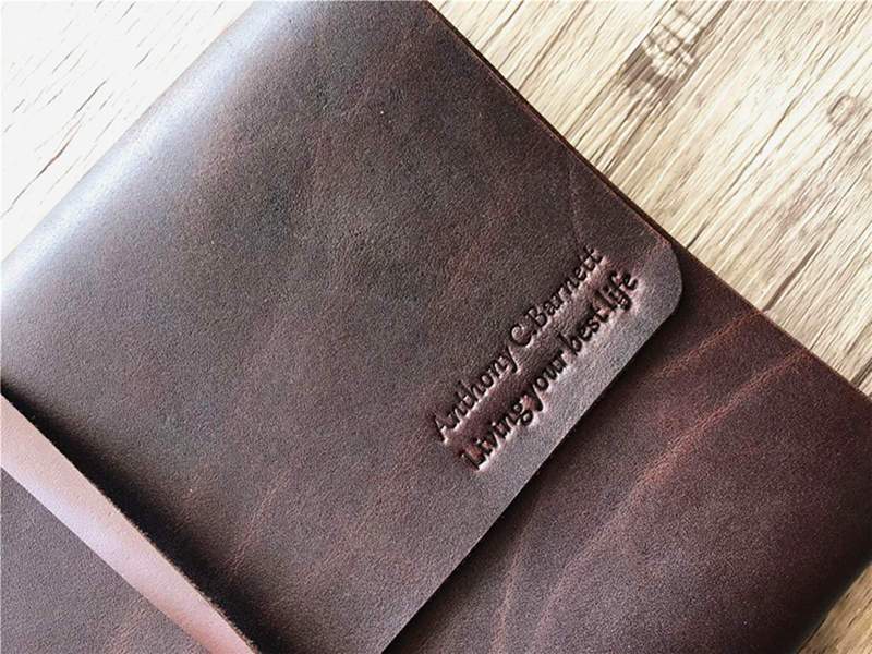 Engraved Leather Large Scrapbook Album Photo Book