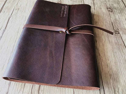 Engraved Leather Large Scrapbook Album Photo Book