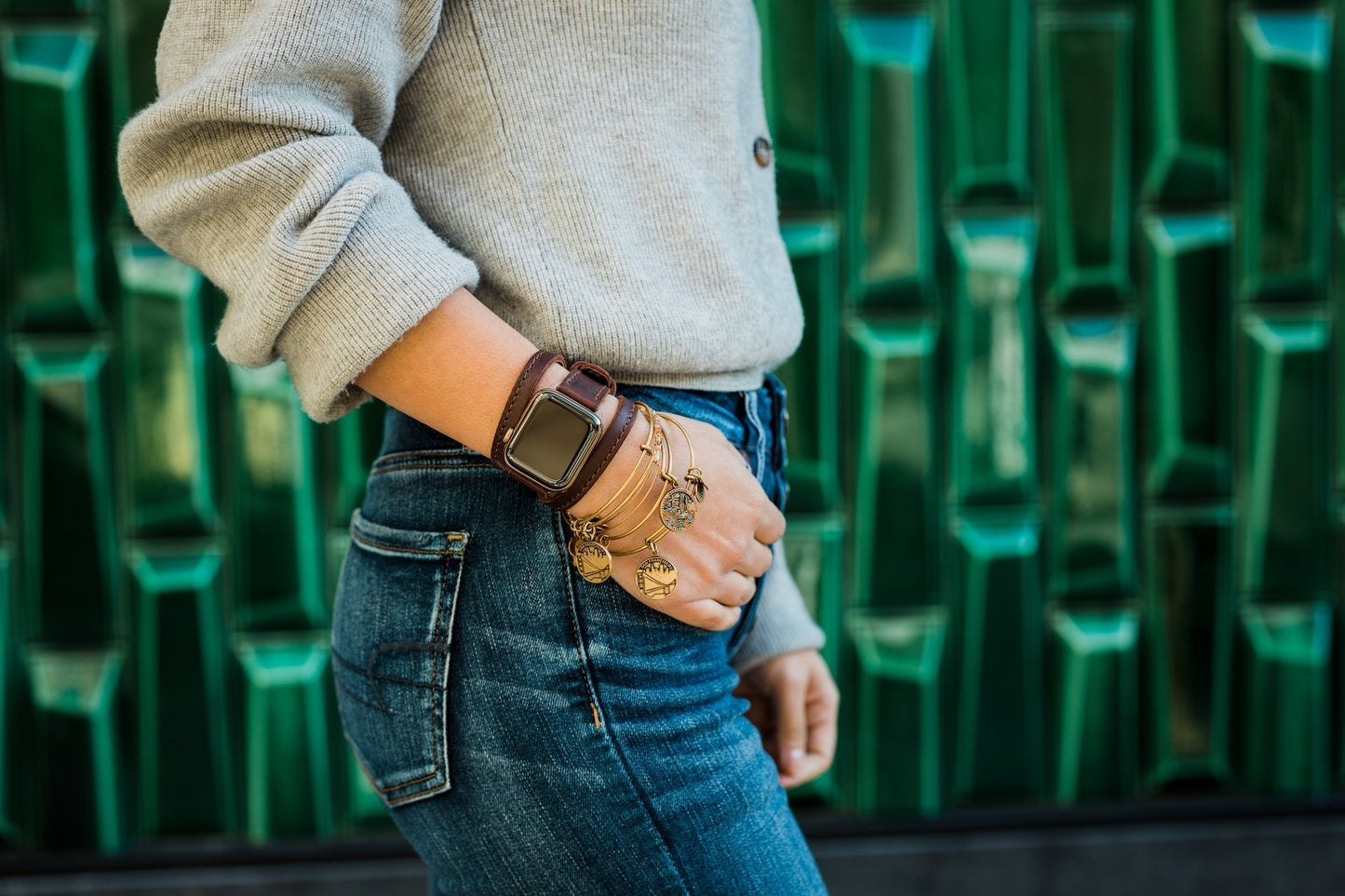 Triple Tour™ Apple Watch Band - Chestnut