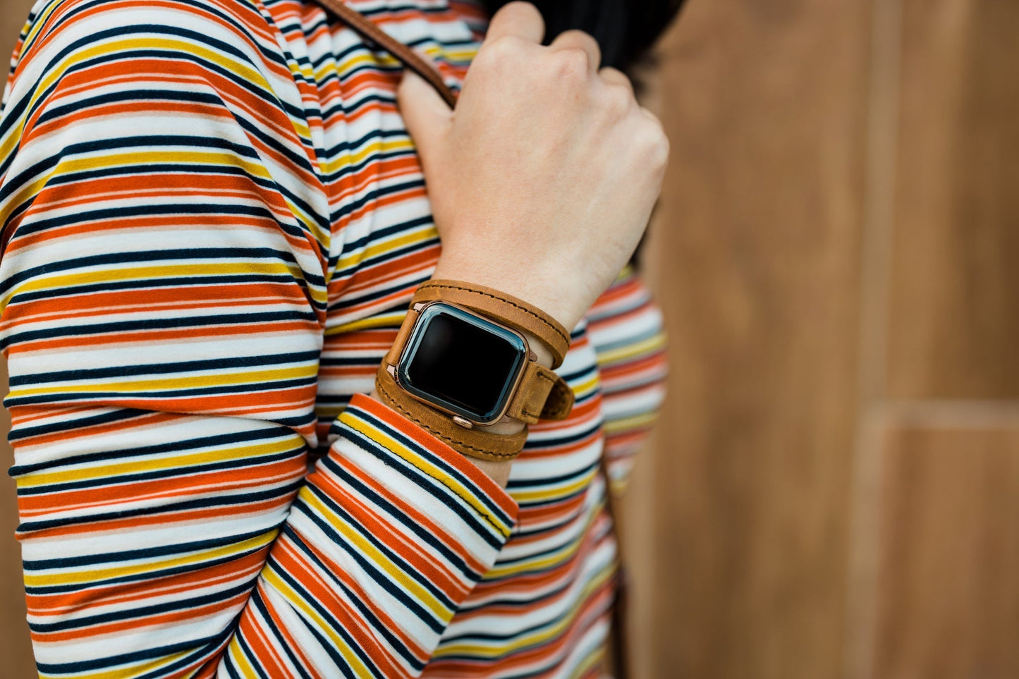 Triple Tour™ Apple Watch Band - Tobacco -  Refurbished