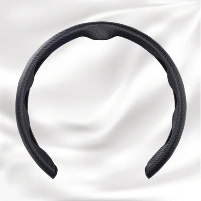 Nexi Customized Car Logo Breathable Ultra-thin 5D Leather & Carbon Car Steering Wheel Cover Universal Fit