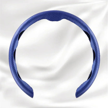 Nexi Customized Car Logo Breathable Ultra-thin 5D Leather & Carbon Car Steering Wheel Cover Universal Fit