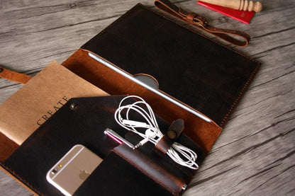 Custom Leather iPad air Sleeve Case