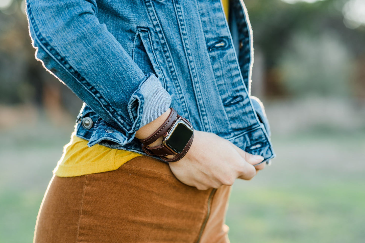 Triple Tour™ Apple Watch Band - Chestnut