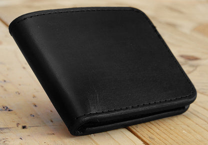 Bi-Fold Wallet - Minimalist Slim Style Full Grain Leather Wallet