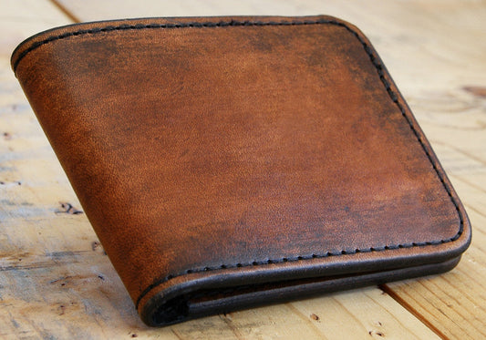 Bi-Fold Wallet - Minimalist Slim Style Full Grain Leather Wallet
