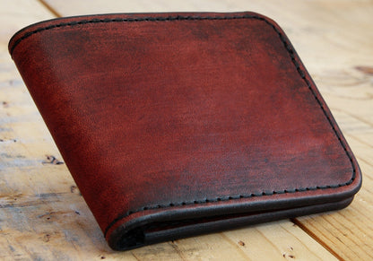 Bi-Fold Wallet - Minimalist Slim Style Full Grain Leather Wallet