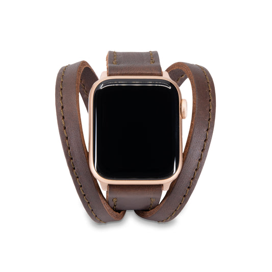 Triple Tour™ Apple Watch Band - Chestnut