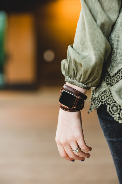 Triple Tour™ Apple Watch Band - Chestnut