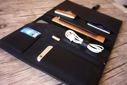 Black Leather Legal Pad Portfolio