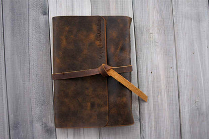 Custom Large Leather Bound Journal