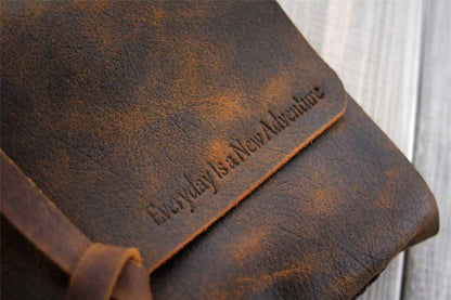 Custom Large Leather Bound Journal