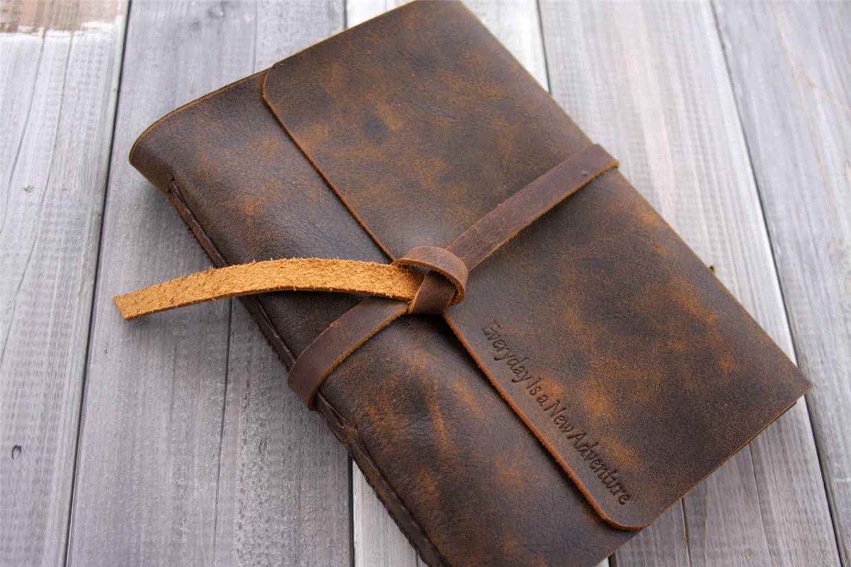Custom Large Leather Bound Journal