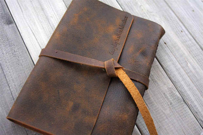 Custom Large Leather Bound Journal
